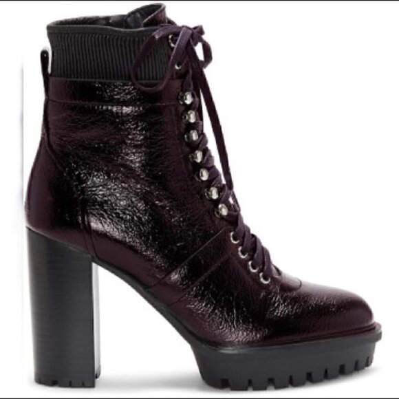 Vince Camuto Ermania Bootie Black deep red leather - Picture 8 of 14